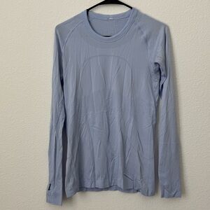 lululemon athletica Light Blue Long Sleeve Tee